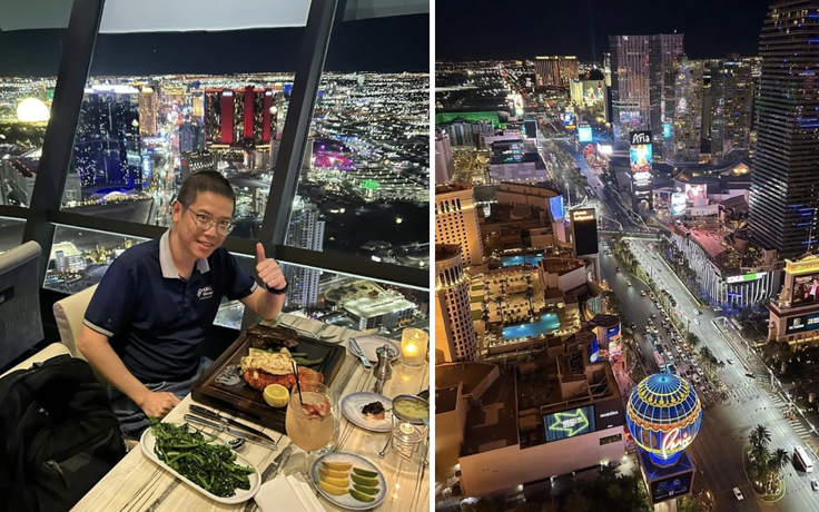 Ăn từ dưới đất lên trên trời ở Las Vegas: Người Việt ở Mỹ trải nghiệm food tour 'đỉnh nóc'