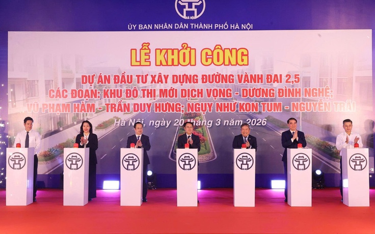 Hà Nội khởi công 3 đoạn tuyến, khép kín đường Vành đai 2,5