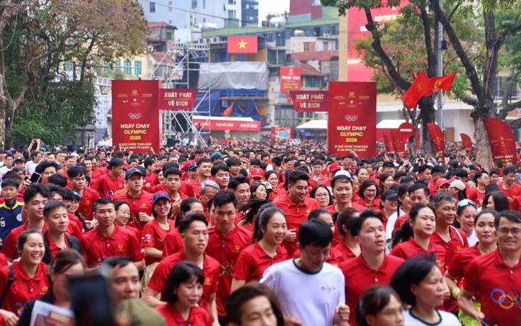 Rộn tiếng cười vào Ngày chạy Olympic 2026 hướng đến 80 năm ngành TDTT Việt Nam