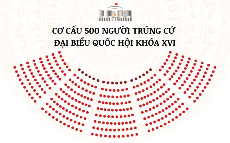 Cơ cấu, trình độ 500 người trúng cử đại biểu Quốc hội khóa XVI