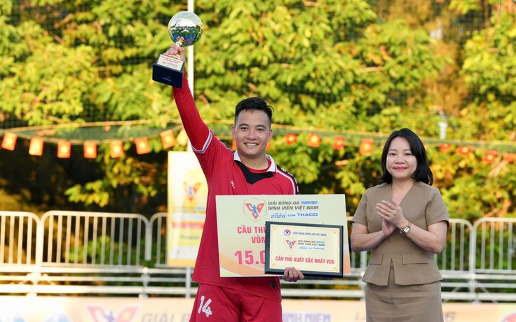 Tiền vệ tài hoa người Hà Tĩnh xuất sắc nhất VCK TNSV THACO cup 2026