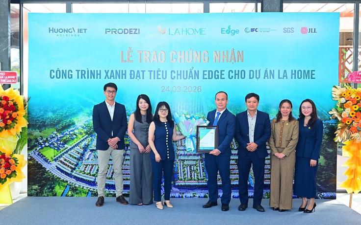 LA Home nhận chứng chỉ xanh EDGE, khẳng định tiêu chuẩn phát triển bền vững