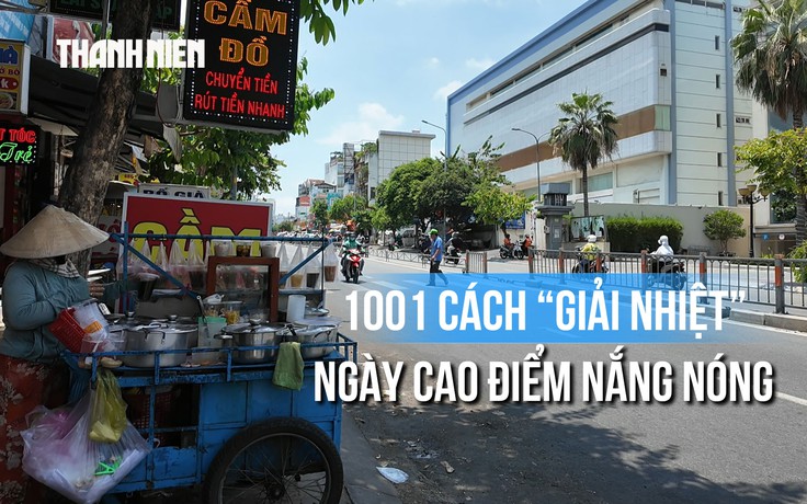 TP.HCM ngày cao điểm nắng nóng, người dân tìm đủ mọi cách 'giải nhiệt'