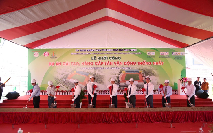 Chính thức khởi công cải tạo, nâng cấp sân Thống Nhất chi phí gần 320 tỉ đồng