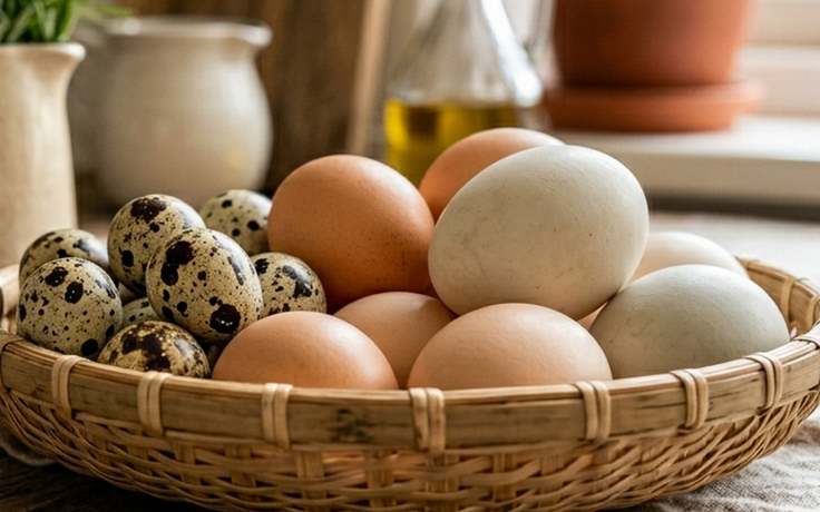 Trứng vịt, trứng gà và trứng cút: loại nào bổ dưỡng hơn?