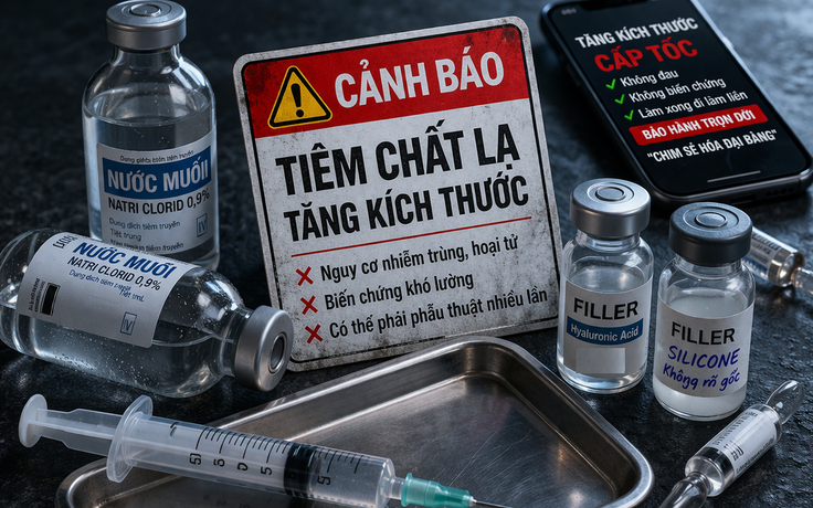 Tiêm nước muối hoặc filler để tăng kích thước dương vật: Nguy cơ biến chứng khó lường