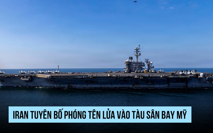 Iran tuyên bố tấn công tàu sân bay Mỹ bằng tên lửa hành trình