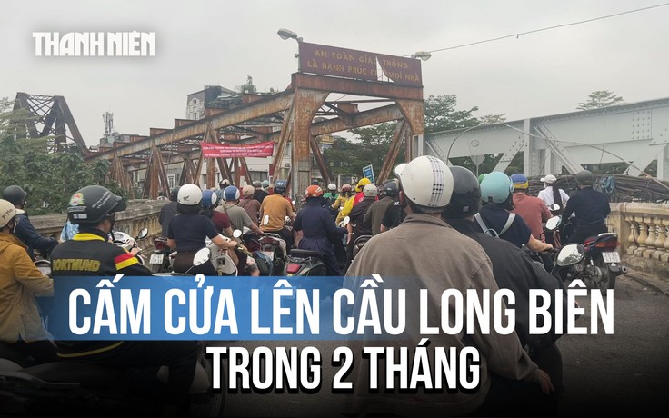 Cấm xe máy qua cầu Long Biên 60 ngày để sửa chữa