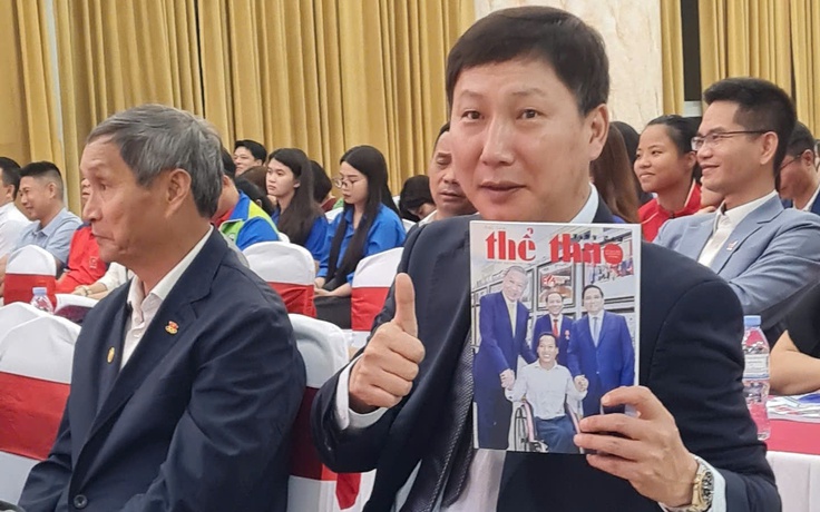 HLV Kim Sang-sik nói lời xúc động nhân Ngày Thể thao Việt Nam
