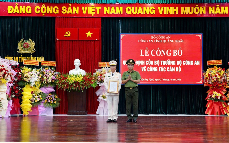 Đại tá Nguyễn Thành Long được điều động làm Phó giám đốc Công an tỉnh Quảng Ngãi