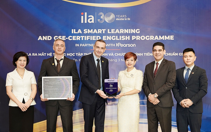 Chương trình tiếng Anh của ILA đạt chuẩn GSE do Pearson chứng nhận