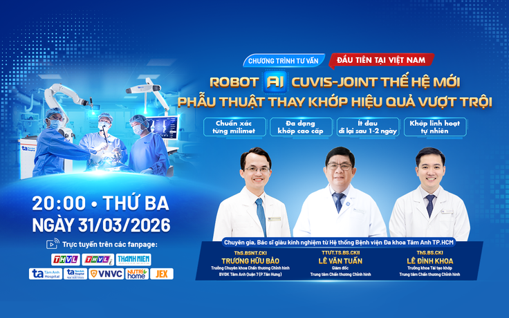 Tư vấn sức khỏe: Robot AI thay khớp thế hệ mới tại Việt Nam