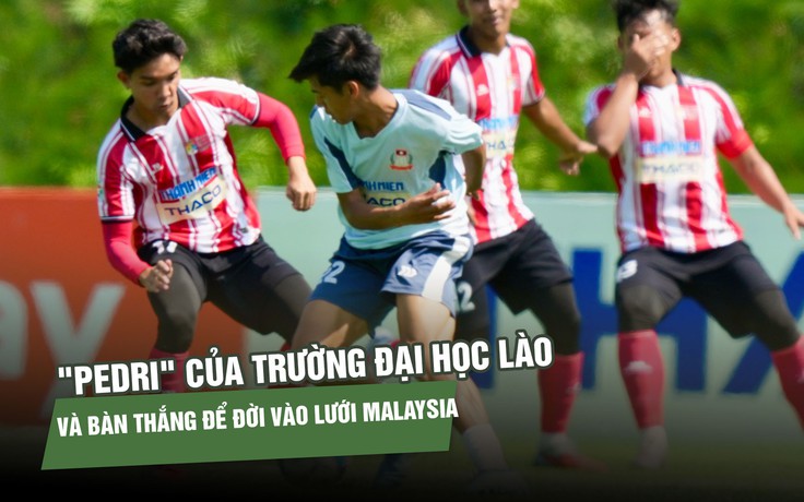 Ghi bàn vào lưới Malaysia, tuyển thủ U.23 Lào thỏa ước mơ từ nhỏ