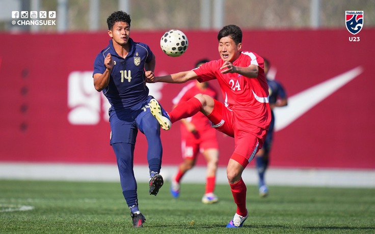 U.23 Thái Lan thua đậm U.23 Triều Tiên, chính thức hết cơ hội vô địch giải giao hữu Trung Quốc