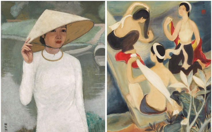 Tranh của danh họa Mai Trung Thứ, Lê Phổ làm 'dậy sóng' sàn đấu giá Hồng Kông