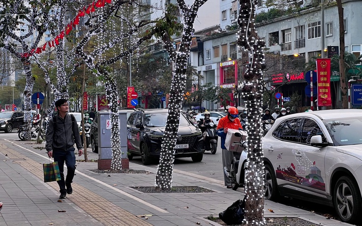 Hà Nội: Giăng đèn trang trí lên cây xanh có thể phải xin phép
