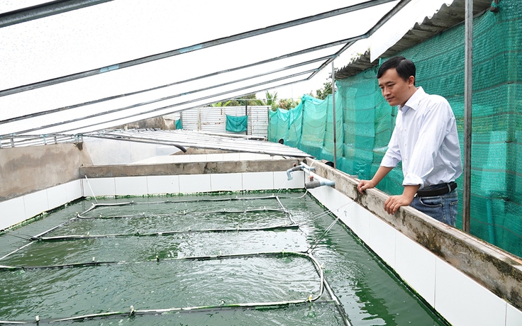 Chàng trai thuần dưỡng tảo xoắn Spirulina, thu nhập hơn 30 triệu đồng/tháng