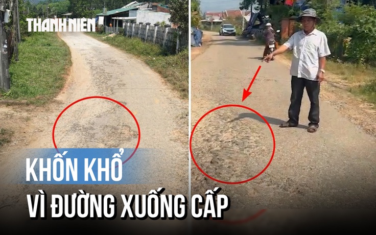 Quảng Ngãi: Đường ĐH09 xuống cấp nghiêm trọng, người dân đi lại khổ sở