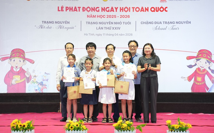 115 'sĩ tử nhí' Hà Tĩnh tranh tài tại Ngày hội Trạng Nguyên