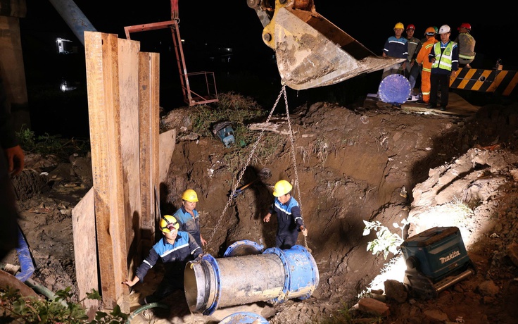 Nhiều khu vực ở TP.HCM cúp nước đêm 11.4 do sự cố đường ống