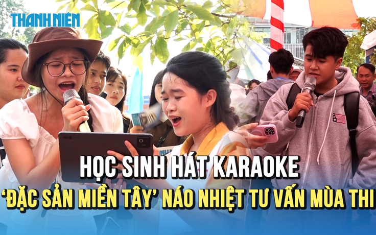 Học sinh thi nhau hát karaoke khuấy động Tư vấn mùa thi tại Vĩnh Long