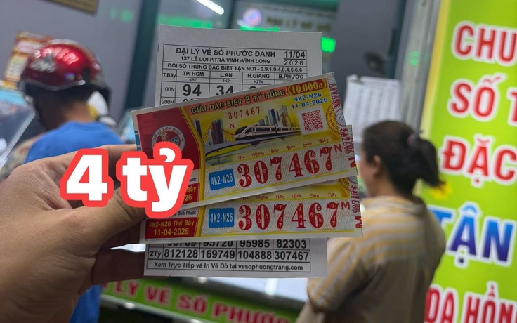 Công nhân trúng độc đắc 4 tỉ xổ số miền Nam, lãnh tiền ngay khi tan làm