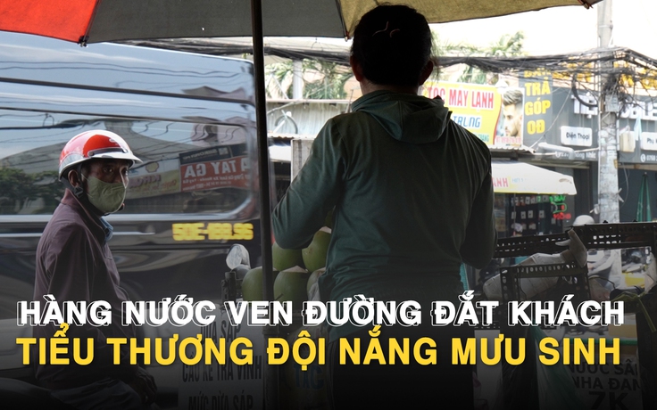 Nắng nóng kéo dài ở TP.HCM: Chị bán nước mía, anh bán thốt nốt đắt hàng