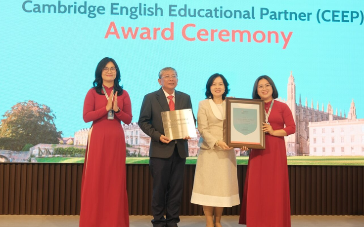 Trường đầu tiên ở Đông Nam bộ đạt chứng nhận Cambridge English Educational Partner