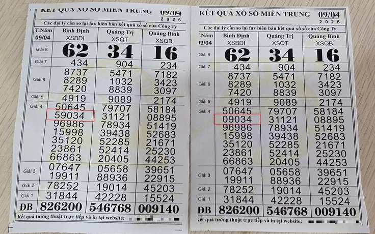 Mất tiền oan vì kết quả xổ số hiển thị sai: 'Không biết sống sao nếu giải lớn hơn'