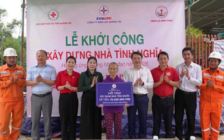 Công ty Điện lực Quảng Trị khởi công nhà tình nghĩa