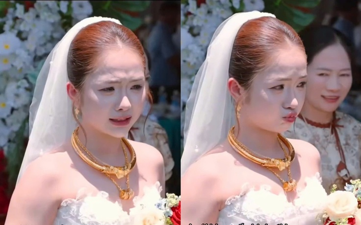 Clip cô dâu cố nín khóc thu hút gần 5 triệu lượt xem vì quá dễ thương