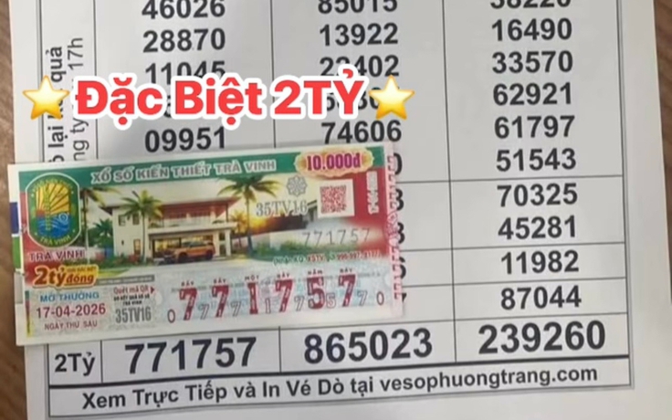 Mua vé số mỗi ngày, người đàn ông trúng độc đắc xổ số miền Nam