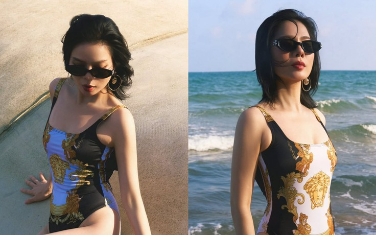 Lệ Quyên diện áo tắm khoe dáng nóng bỏng ở tuổi 45