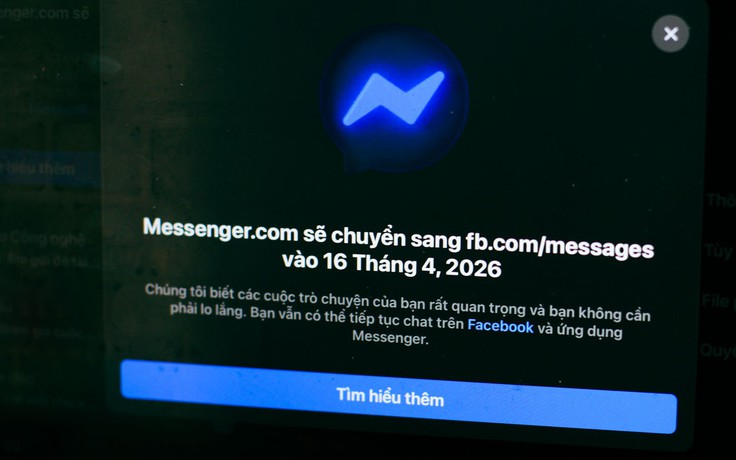 Facebook thông báo đóng cửa Messenger.com
