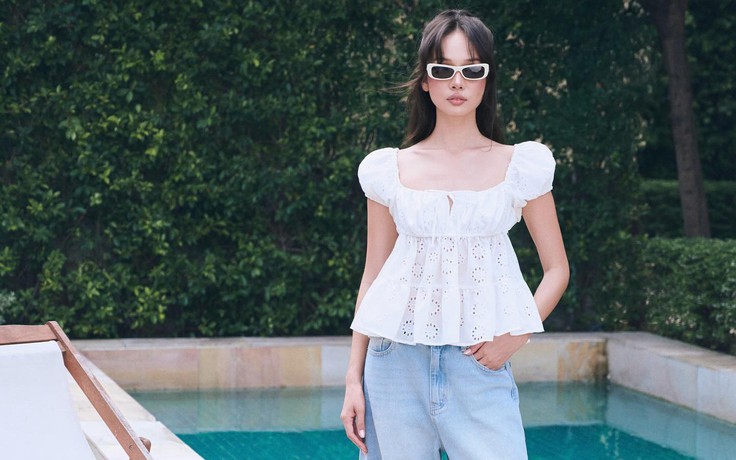 Mùa hè, mùa diện áo trễ vai, áo nhún ngực