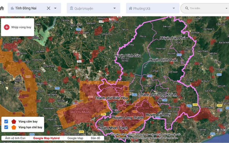 Đồng Nai: Xử lý nghiêm UAV hoạt động không phép tại khu vực sân bay, biên giới