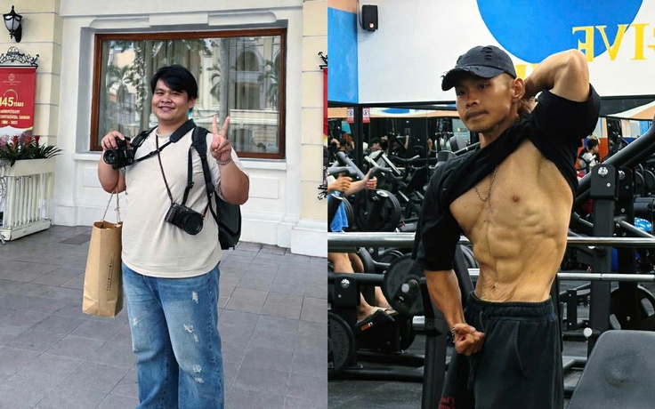 Giảm 57 kg trong 9 tháng, nhiếp ảnh gia có 6 múi nhờ tập thể hình