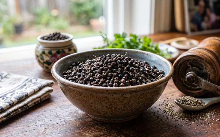 Tiêu đen: Kết hợp món này giúp hấp thu dưỡng chất tối đa, phòng ung thư