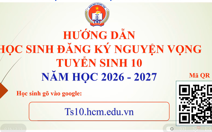 Sở GD-ĐT TP.HCM hướng dẫn đăng ký nguyện vọng lớp 10 chính xác