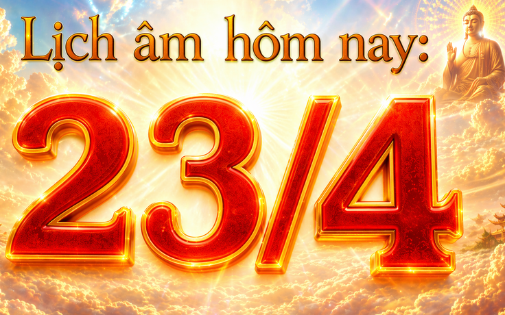 Lịch âm hôm nay: Ngày 23.4 được xem là ngày đẹp, vì sao?