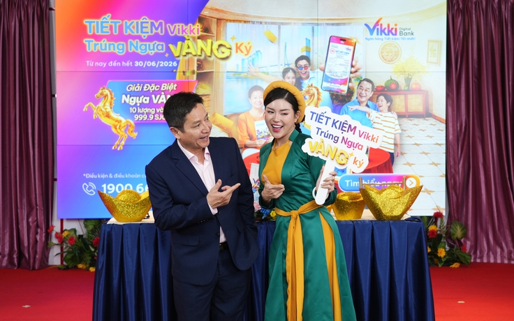 Chương trình Tiết kiệm Vikki Trúng Ngựa Vàng ký: Cơ hội trúng 10 lượng vàng SJC