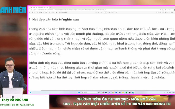 BÍ QUYẾT ÔN THI THPT 2026 | Môn ngữ văn | Chuyên đề 2 | Luyện đề thi thử văn bản thông tin