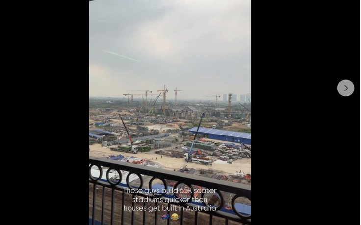 Sao CLB CAHN sốc khi sân PVF Hưng Yên 60.000 chỗ ngồi được xây dựng quá nhanh