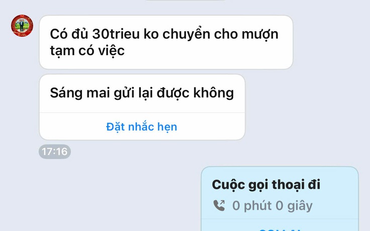 Phó giám đốc Sở GD-ĐT TP.HCM bị hack Zalo phát tán tin nhắn lừa đảo mượn tiền