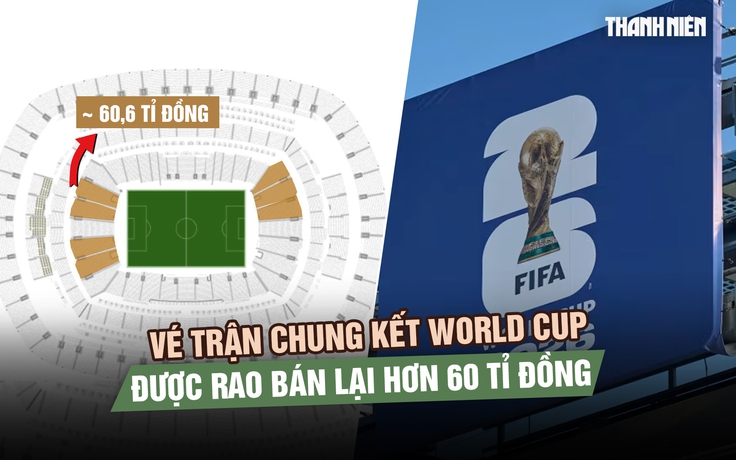Vé trận chung kết World Cup được rao bán lại hơn 60 tỉ đồng, khán giả choáng váng