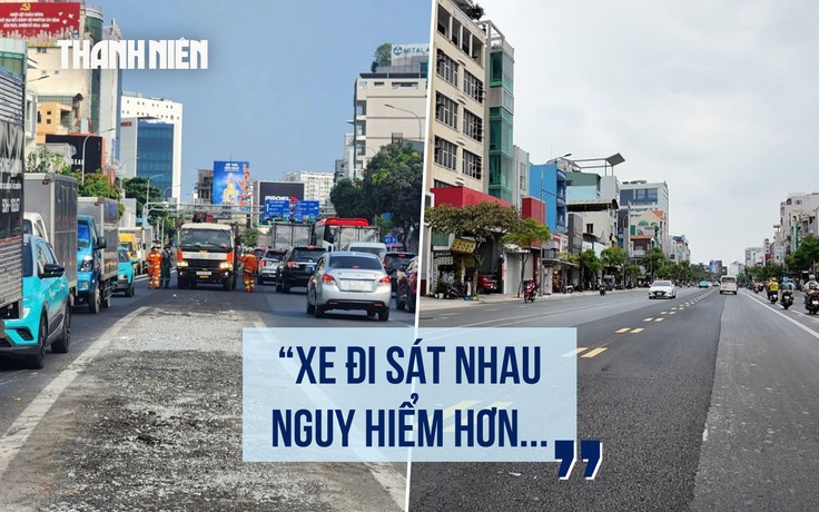 Đường Cộng Hòa tháo dỡ dải phân cách: Xe đi thoáng nhưng dân lo nguy hiểm