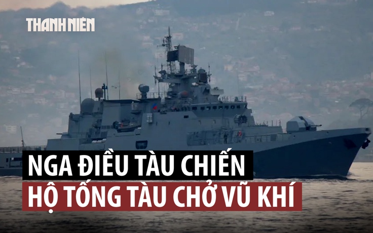 Chiến hạm Nga hộ tống tàu bị phương Tây cấm vận qua eo biển Anh