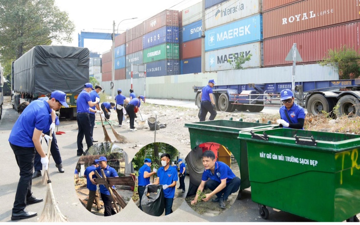 '3 tiên phong quyết thắng' đang thành 'trend' của thanh niên Tân Cảng