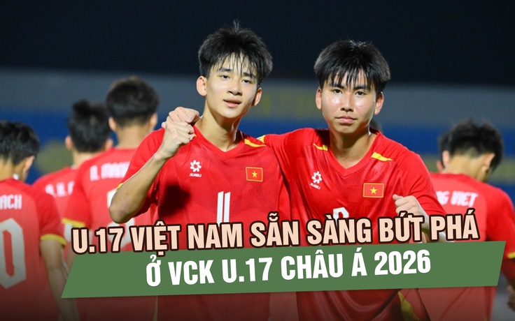 U.17 Việt Nam sẵn sàng bứt phá ở VCK U.17 châu Á 2026
