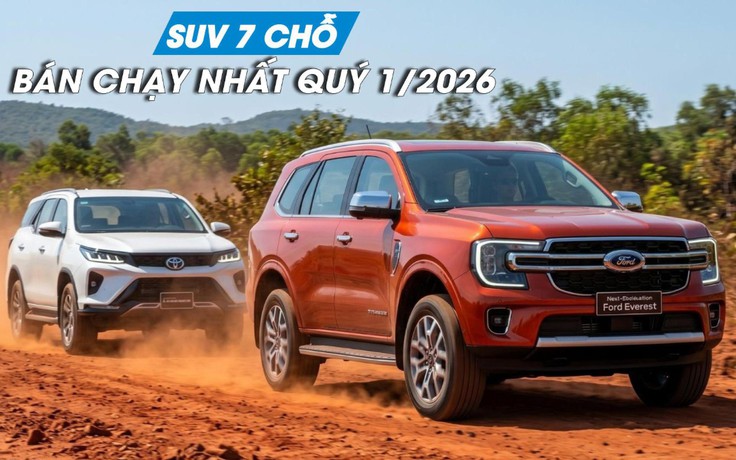 Xe SUV 7 chỗ: Người Việt ưa chuộng xe nào nhất quý 1/2026?